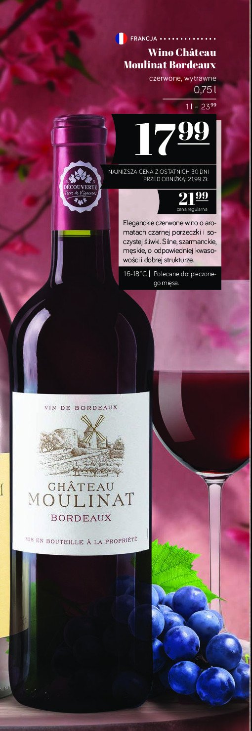 Wino Grands vins de gironde promocja