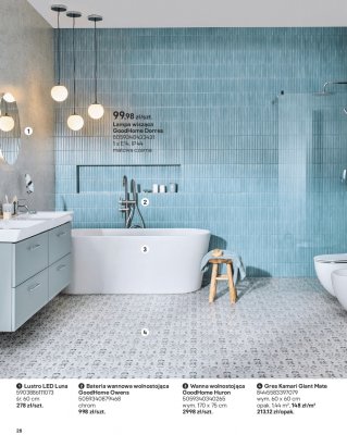 Bateria wannowa wolnostojąca GoodHome Owens promocja w Castorama