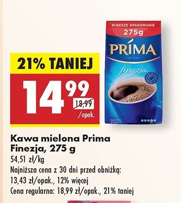 Kawa Prima Finezja promocja