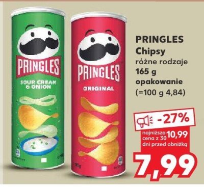 Chipsy śmietana-cebula Pringles promocja w Kaufland