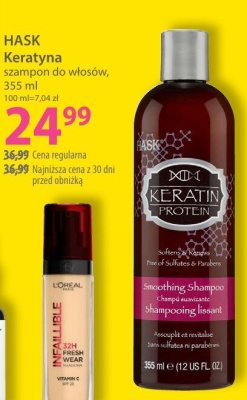 Szampon do włosów Hask Keratyna promocja w Hebe