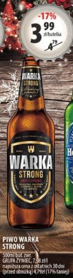 Piwo Warka Strong promocja w Arhelan