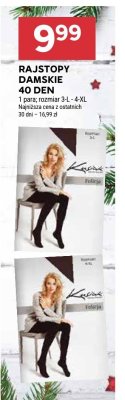 Rajstopy damskie 40 DEN promocja w Stokrotka
