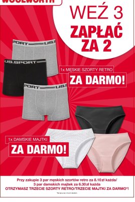 Męskie szorty retro US.SPORT promocja w Woolworth