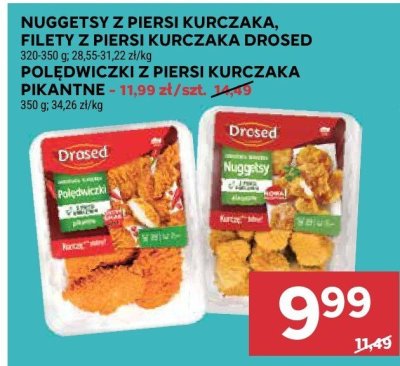 Nuggetsy z piersi kurczaka Drosed promocja w Stokrotka