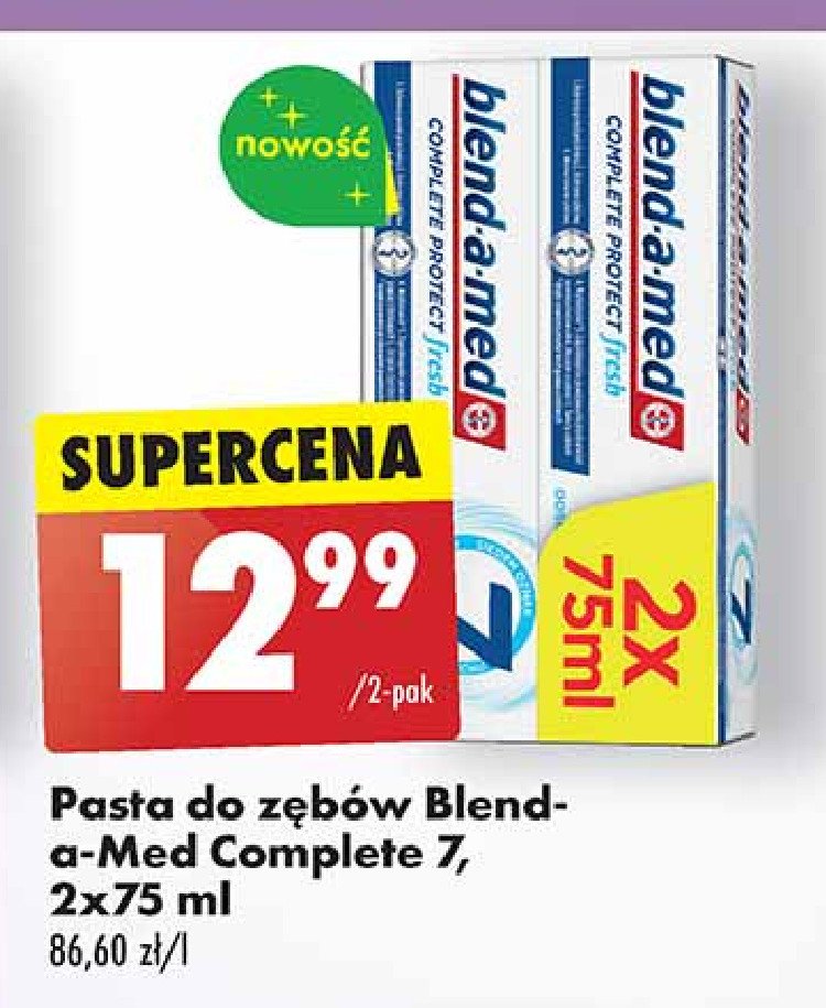 Pasta do zębów extra fresh Blend-a-med complete protect fresh 7 promocja