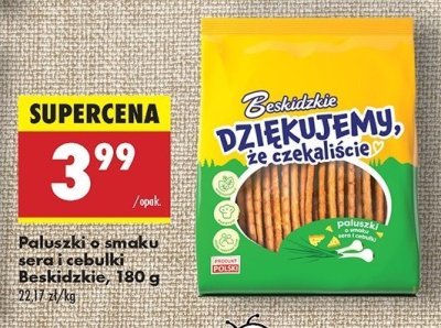 Paluszki z serem i cebulą Aksam beskidzkie promocja