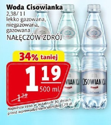 Woda Cisowianka promocja w Prim Market