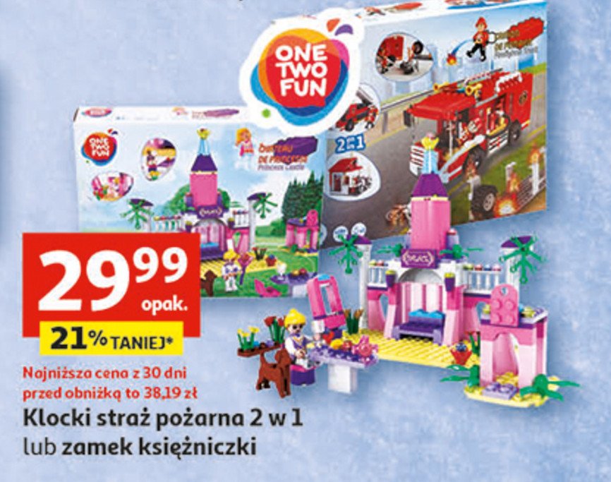 Klocki 2 w 1 zamek ksi臋偶niczki One two fun promocja