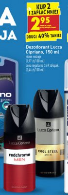 Dezodorant Lucca cipriano cool steel promocja