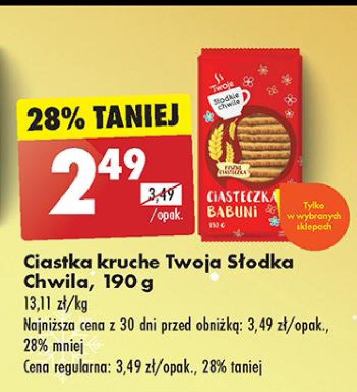 Ciasteczka babuni Twoje słodkie chwile promocja w Biedronka