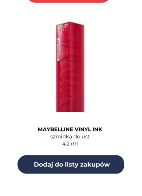 Szminka do ust Vinyl Ink promocja w Auchan