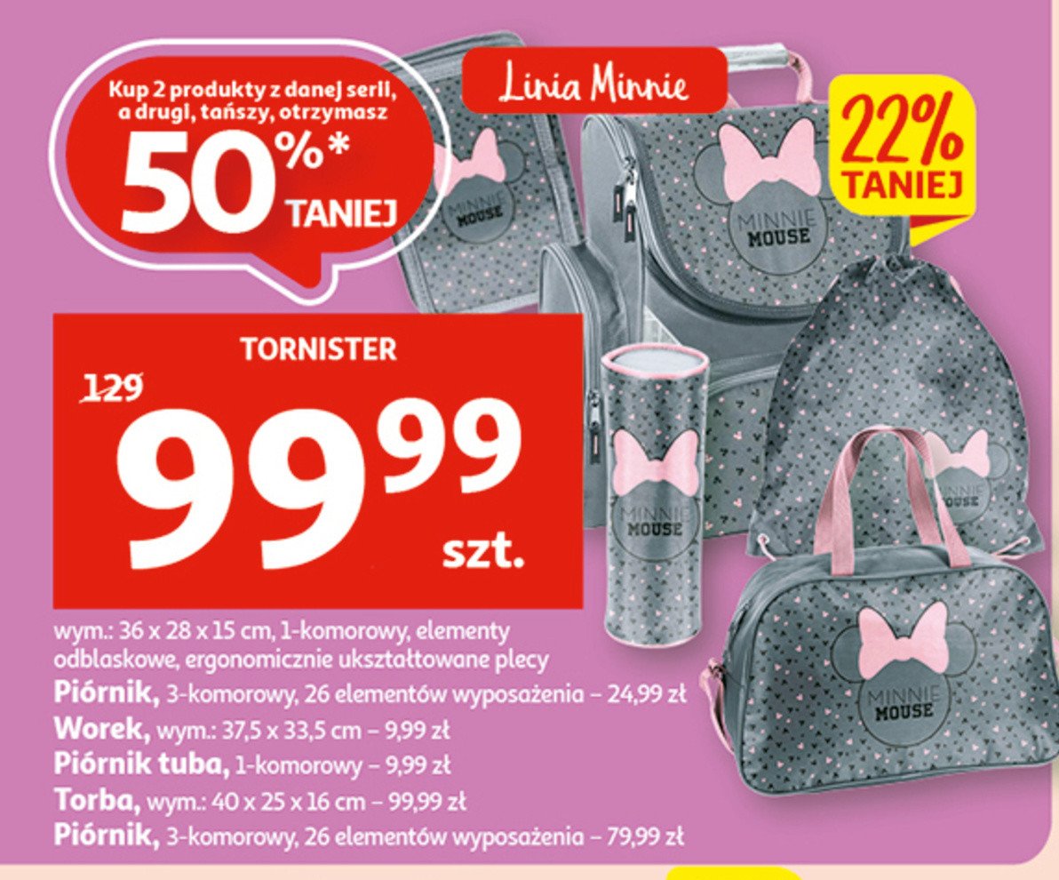 Tornister minnie mouse Paso promocja