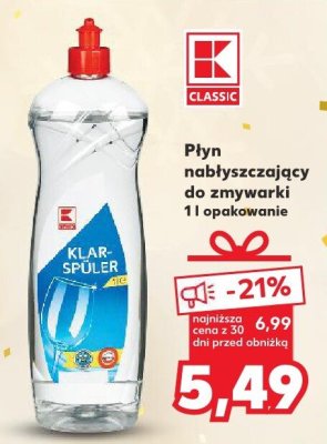 Płyn nabłyszczający do zmywarek  promocja w Kaufland