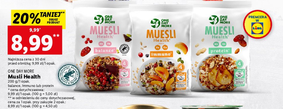 Musli protein One day more promocja