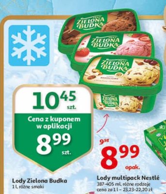 Lody czekoladowe z kawałkami czekolady Zielona budka promocja