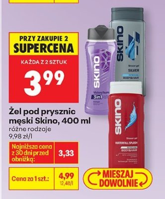 Żel pod prysznic męski Skino, 400 ml promocja w Biedronka