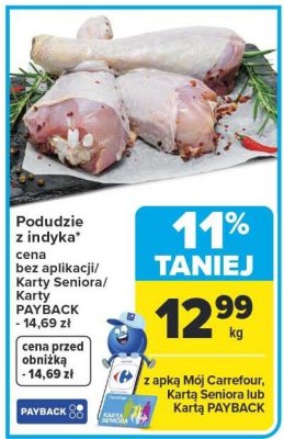 Podudzie z indyka promocja w Carrefour