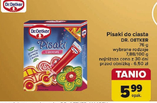 Pisaki cukrowe Dr. oetker promocja w Carrefour