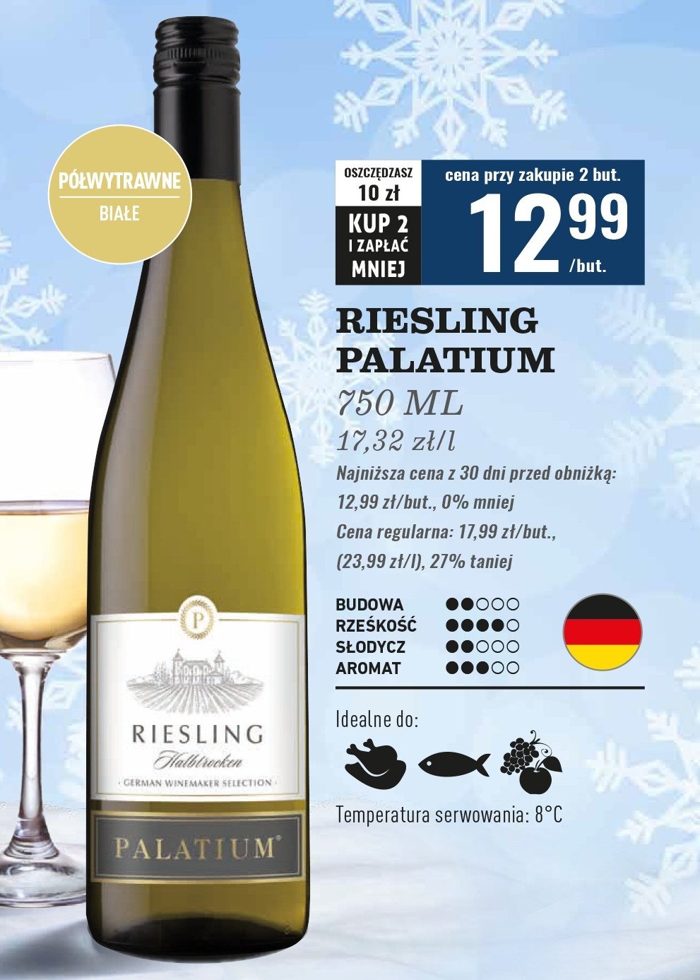 Wino PLATINUM RIESLING promocja w Biedronka