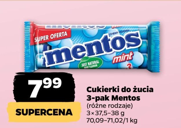 Dropsy mint Mentos promocja