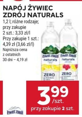 Napój Żywiec Zdrój Naturals promocja w Stokrotka