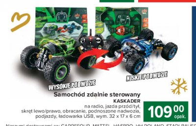 Samoch贸d zdalnie sterowany kaskader niskie podwozie promocja