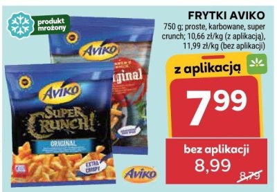 Frytki Aviko różne rodzaje promocja w Stokrotka