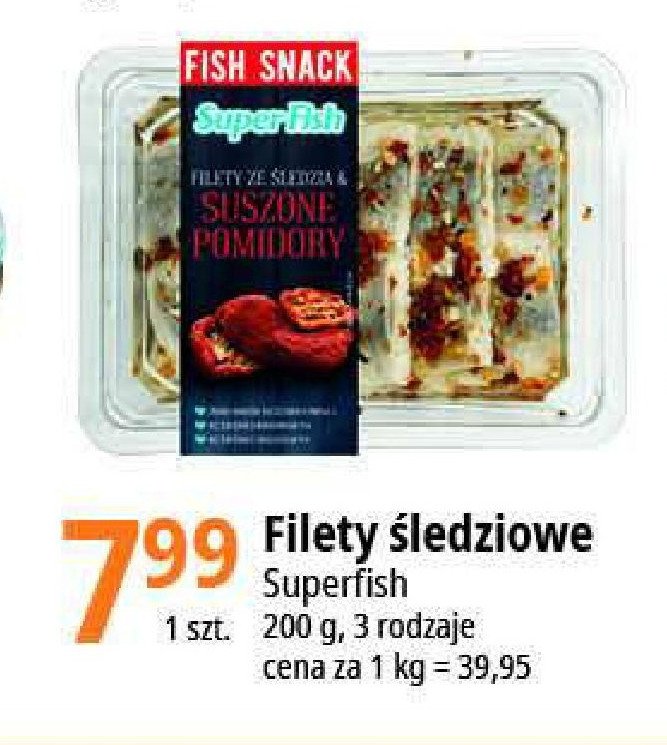 Filet ze śledzia z suszonymi pomidorami Superfish promocja