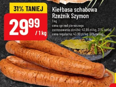Kiełbasa schabiowa Rzeźnik Szymon promocja w POLOmarket