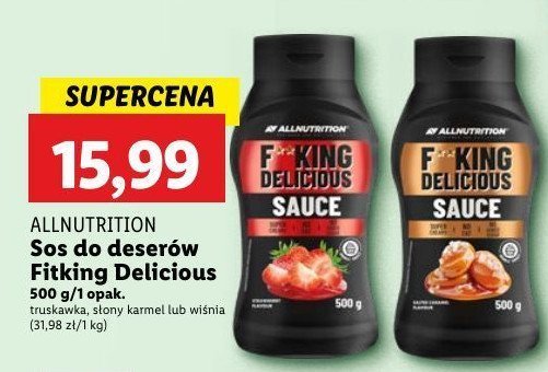 Sos deserowy truskawkowy FITKING DELICIOUS promocja