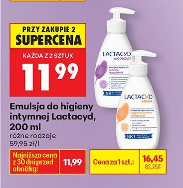 Emulsja do higieny intymnej Lactacyd promocja w Biedronka
