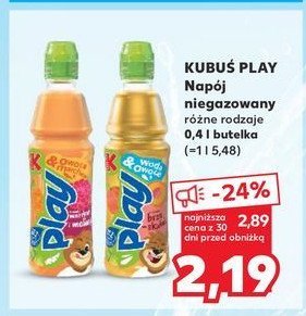 Napój marchew-malina-limonka Kubuś play! promocja w Kaufland