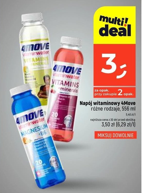 Napój regeneracja 4move vitamin water promocja w Dealz