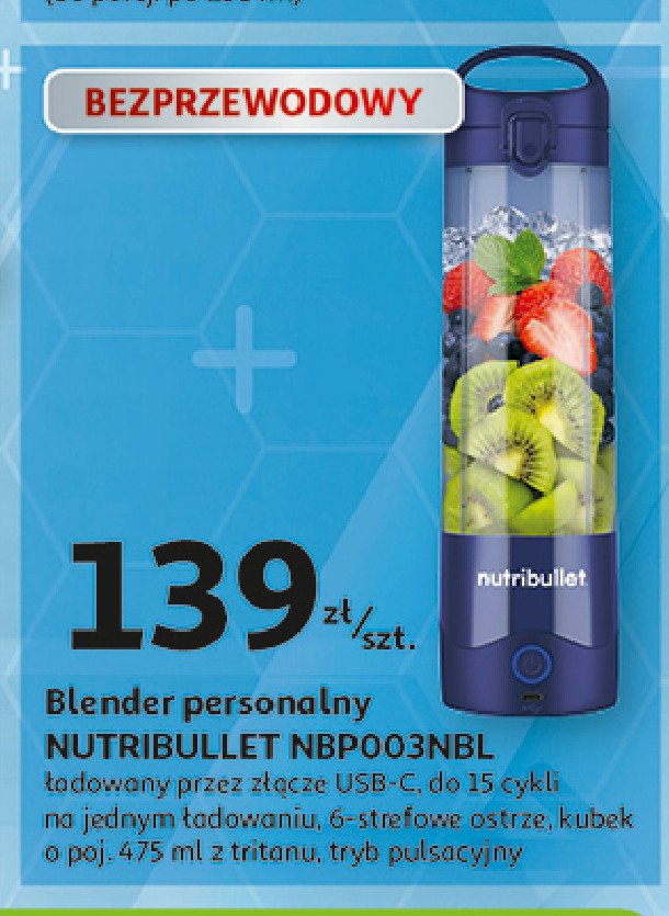 Blender nbp003nbl Nutribullet promocja w Auchan