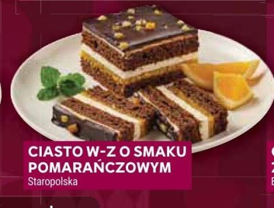 Ciasto w-z o smaku pomarańczowym Staropolska promocja w Stokrotka