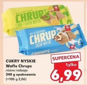 Waffle śmietankowe chrups! Cukry nyskie promocja w Kaufland