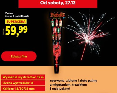 Zestaw 8 rakiet Diabolo promocja w Lidl