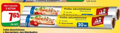 Folia aluminiowa z tłoczeniem  promocja w Dino