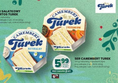 Ser sałątkowy Camembert Turek naturalny promocja w Stokrotka