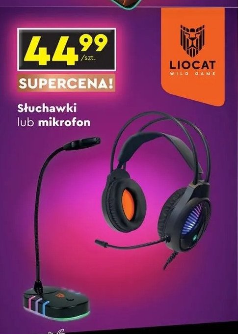 Słuchawki Liocat promocja w Biedronka