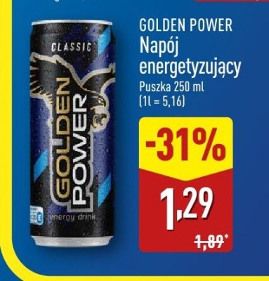 Napój energetyzujący promocja w Aldi