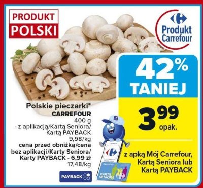 Pieczarki polskie  promocja w Carrefour Market