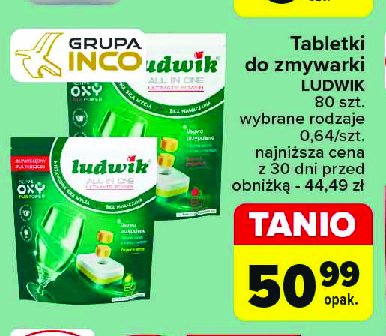 Tabletki do zmywarek lemon Ludwik promocja