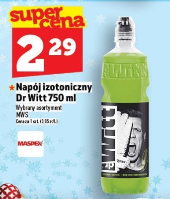 Napój izotoniczny Dr Witt 750 ml MWS promocja w TOPAZ