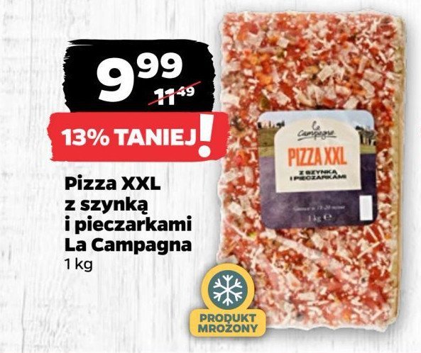 Pizza z szynką i pieczarkami La campagna promocja