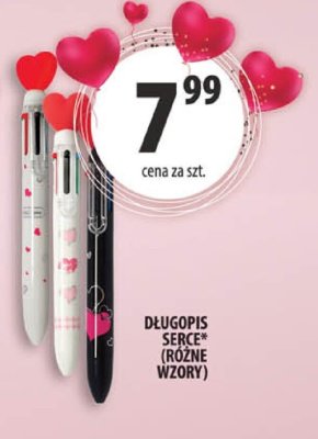 Długopis serce promocja w Arhelan