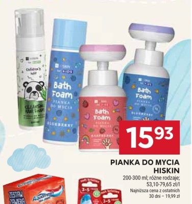 Pianka do mycia Hiskin Bath Foam promocja w Stokrotka
