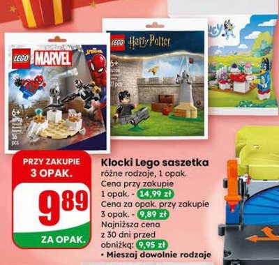 Klocki Lego saszetka różne rodzaje promocja w Dino