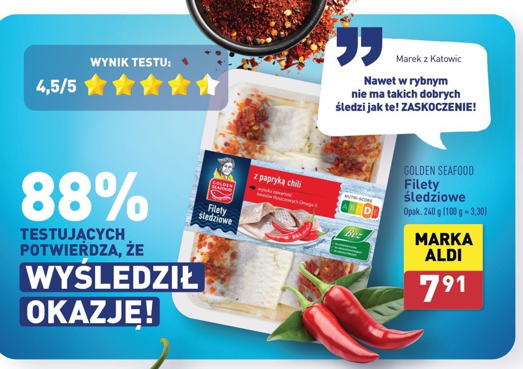 Filety śledziowe z suszonymi pomidorami Golden seafood promocja